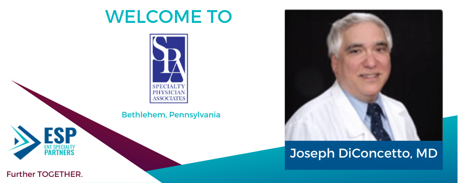 Welcome image with photo of Dr Joseph DiConcetto
